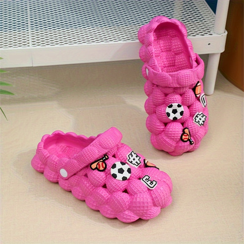 Cartoon Charms Girls House Shoes Quick Dry Lightweight Anti Slip Clogs