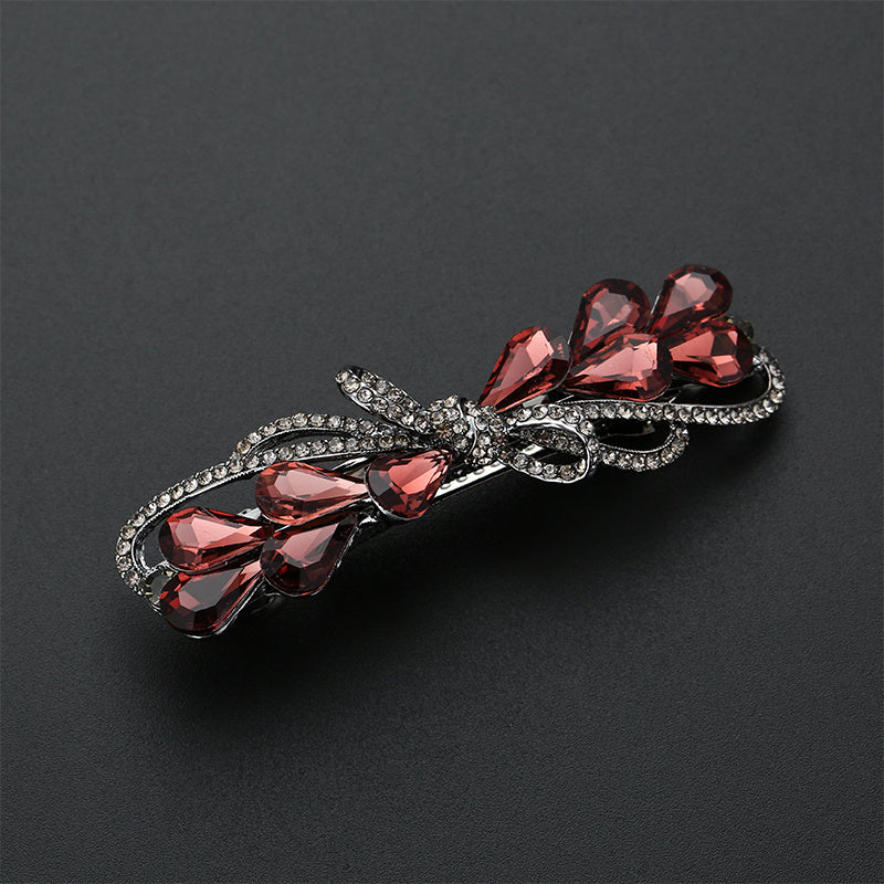 Colorful Crystal Hair Clip Retro Barrette Hairpin Hair Accessories