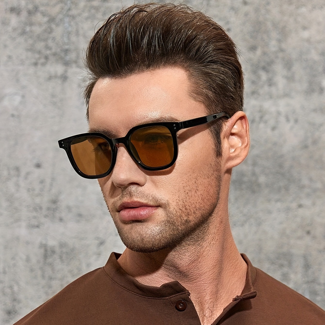Vintage Round Frame Men's Sunglasses