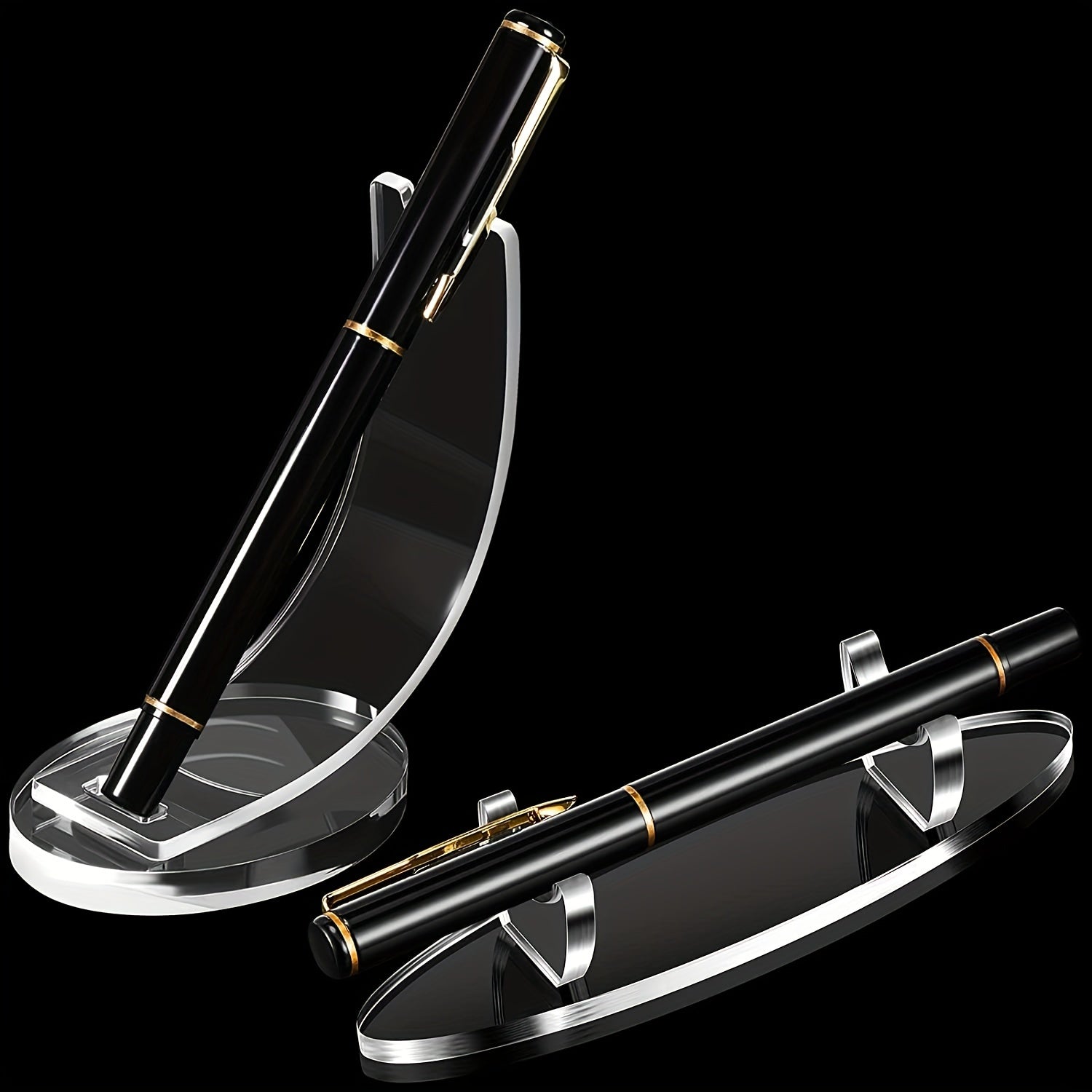 Acrylic Pen Holder Desktop Pen Rack Transparent