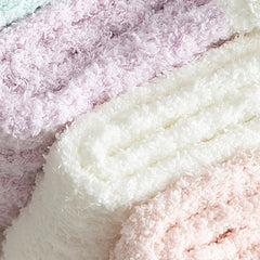 5 Pairs Fuzzy Mid Tube Socks Warm & Cozy Women's Stockings