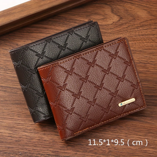 Men's Thin Short Wallet Card Holder Bifold Money Clip Coin Purse