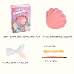 Little Mermaid Plaster Digging Kit - Educational Archaeology Exploration Toys