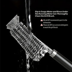 Grill Brush And Scraper BBQ Cleaner Triple Scrubber Extra Strong Wire Bristles