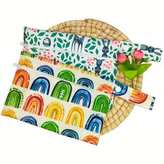 2pcs Washable Storage Bags Sanitary Napkin Cosmetic Toy Storage Bag