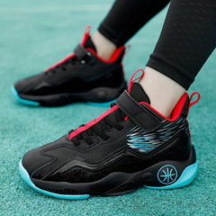 Breathable Boys Basketball Shoes, Non Slip Training Sneakers