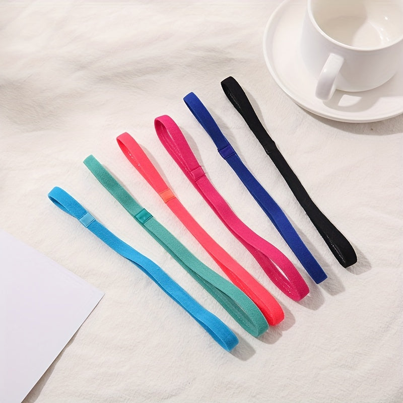 Silicone Strip Wristband Sports Headband Elastic Yoga Fitness Running