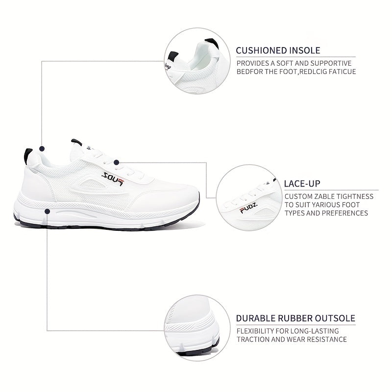 Women's Lace-up Running Shoes Stylish Sneakers Breathable Soft Mesh Sole
