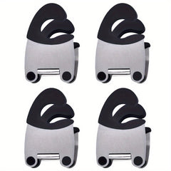 Stainless Steel Pot Spoon Holder with Silicone Grip