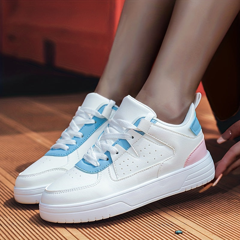 Thick Bottom Skate Shoes Lightweight Breathable Non Slip Sneakers