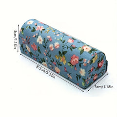4 Pcs Floral Lipstick Case Holder with Mirror Cosmetic Travel Organizer Bag