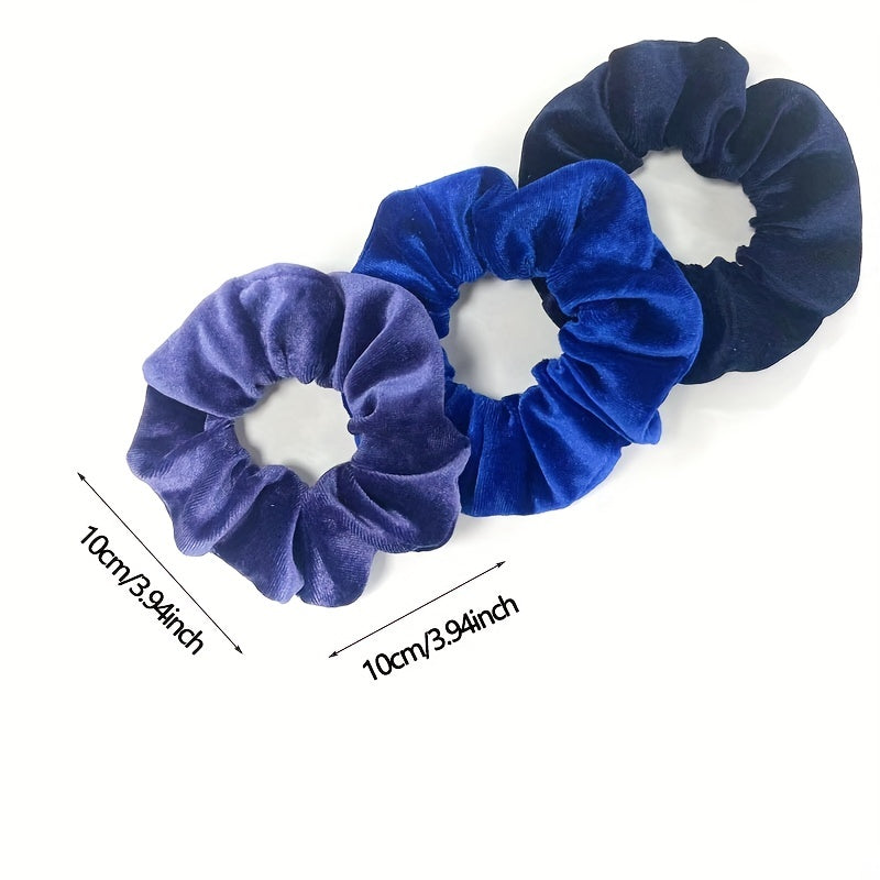 Velvet Scrunchies for Girls Candy Hair Rope Ponytail Holder