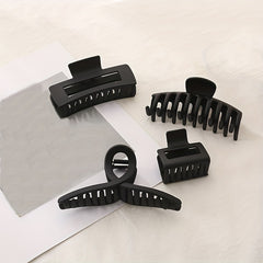 Matte Steel Hair Claw Ponytail Holder Hair Accessories