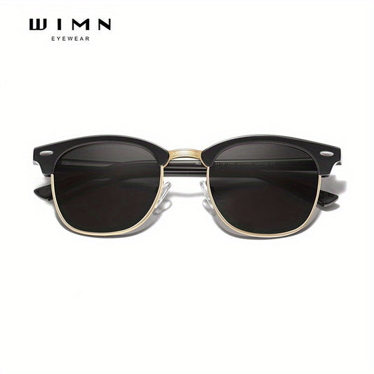WIMN Polarized Sunglasses Men UV400 Semi Rimless Mirror Sun Glasses Male Eyewear