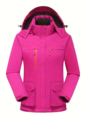 Waterproof Hooded Ski Jacket Women's Activewear