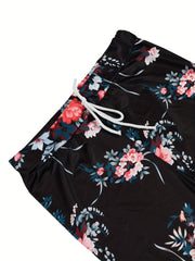 Women's Plus Floral High Stretch Skinny Pants