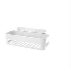 Corner Shower Caddy Bathroom Plastic Shelf No Drilling Wall Suction Storage