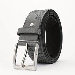 1pc Alloy Buckle PU Striped Belt Access...
