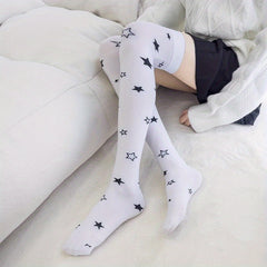 Cow Spot Thigh High Stockings Women's Stockings & Hosiery