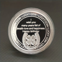 1pc Happy Birthday Engraved Coins Party Supplies