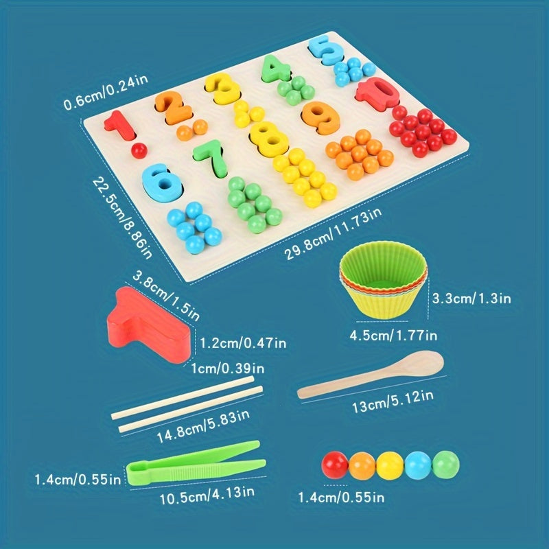 Wooden Math Enlightenment Toys for Fine Hand Movements