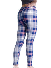 Plaid Print Leggings for Women