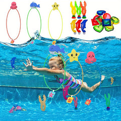 Kids' Underwater Floating Toy Set with 27 Pieces