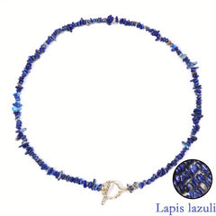 Bohemian Gem Gravel Healing Necklace for Women