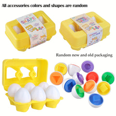 Dino Egg Puzzle Toy Shapes Colors Dino ID Ages 0-3 Easter Halloween