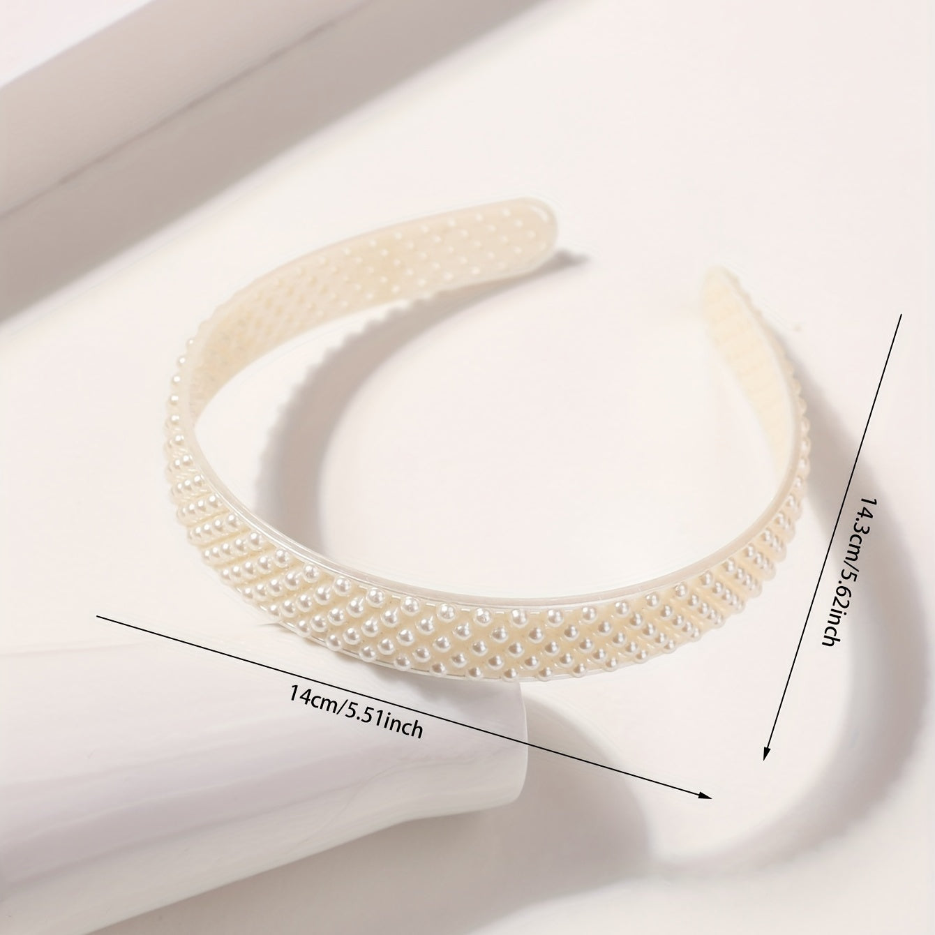 Faux Pearl Decor Headband Sweet Headdress Hair Accessories