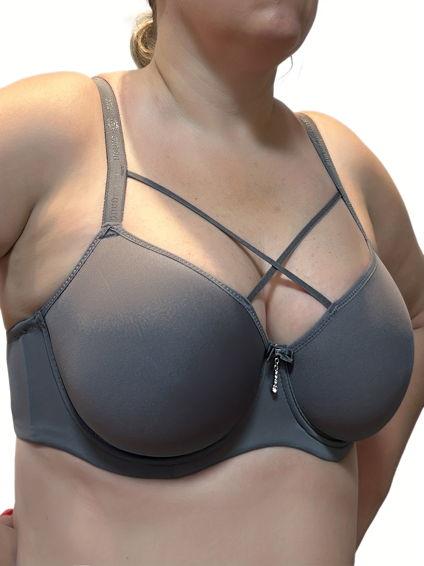  Solid Molded Cup Push Up Comfort Bra