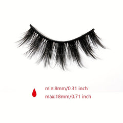4 Pairs Thick Curly Manga Lashes Criss Cross Band Long False Eyelashes