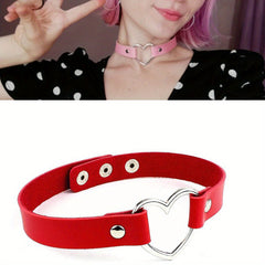 PU Leather Choker Punk Gothic Style Necklace