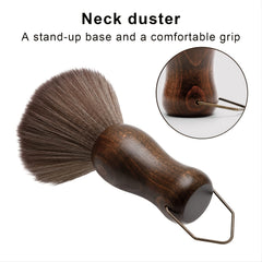 Barber Neck Duster Brush Wood Handle for Hair Cutting