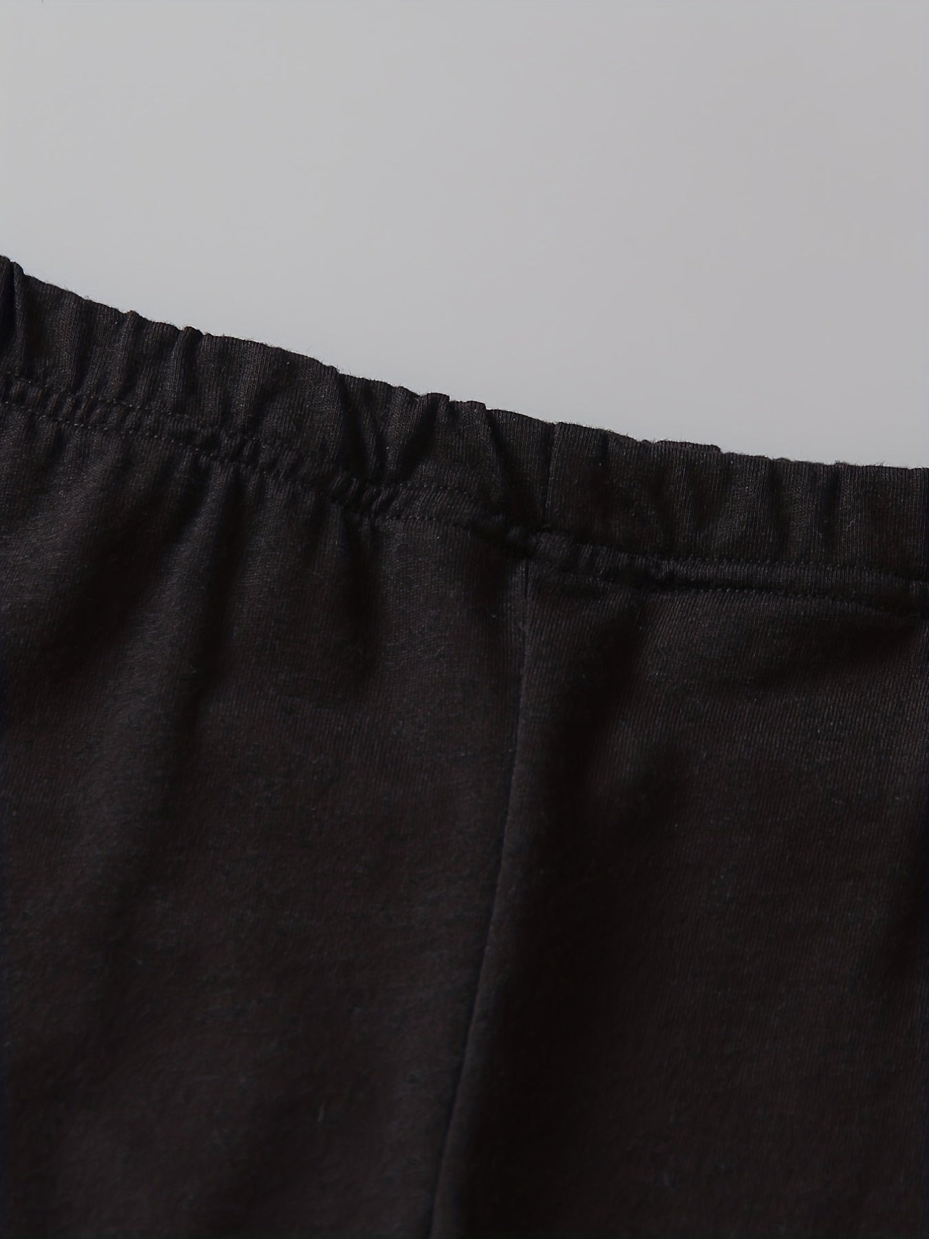 3pcs Girls Cat Print Ankle Pants Set