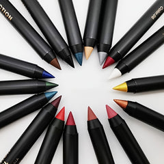 14 Colors Eyeshadow Eyeliner & Lip Liner Metallic Glossy Smoky Lip & Eyeliner