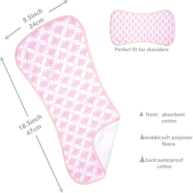 4 Pack Ultra Soft Burp Cloths Absorbent Waterproof Unisex Baby