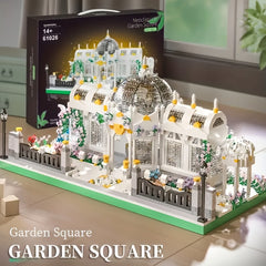 Micro Particle Flower Shop Model Puzzle Toy Set