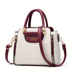 Women's Colorblock Tote Bag Satchel Shoulder Bag