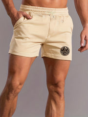 Coin Pattern Casual Stretch Shorts Men's Summer Clothes