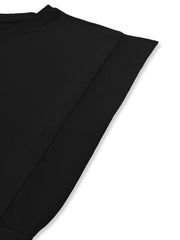 Soft Batwing Sleeve Round Neck Tee Sleep Dress