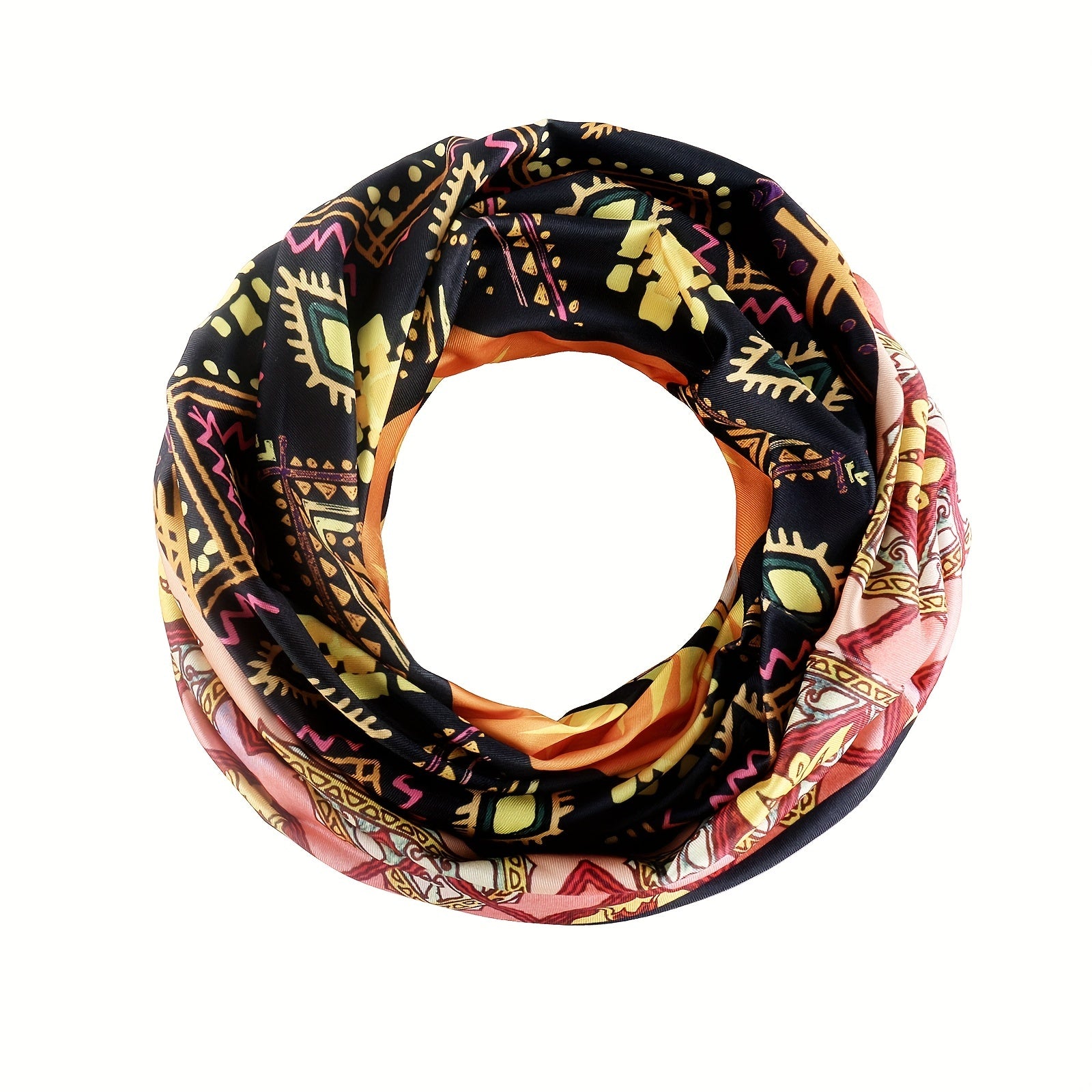Boho Geometric Print Beanie Vintage Soft Elastic Turban Hat