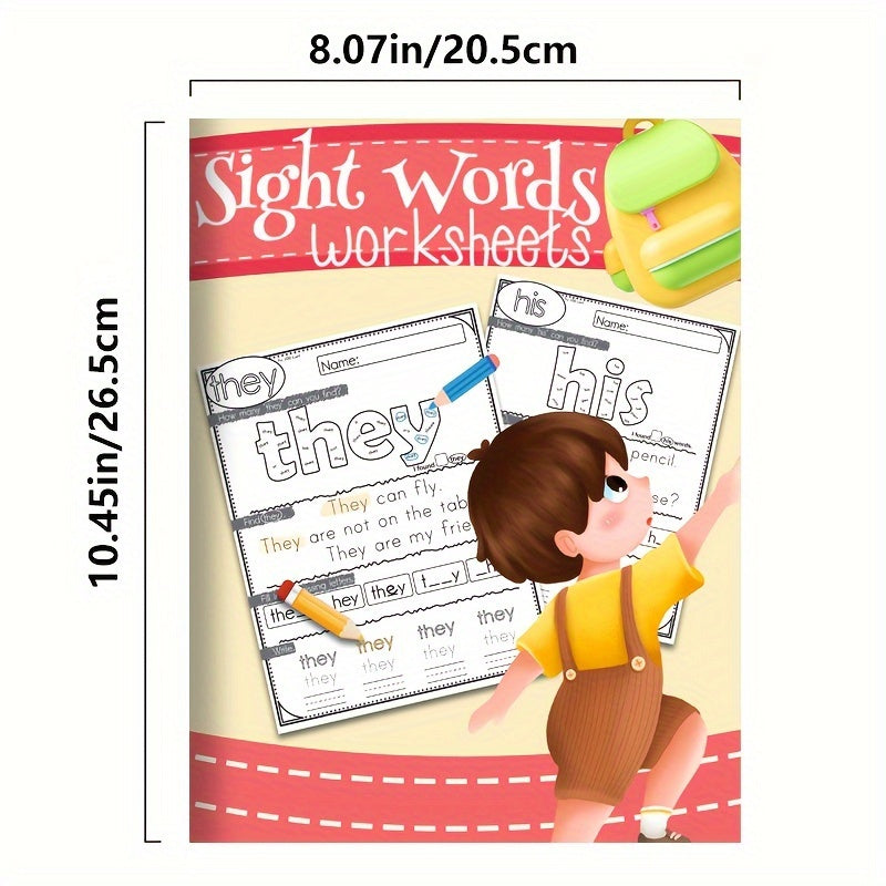 Sight Words Worksheets Fry 1-100 High Frequency Words Fun Learning 50 Pages