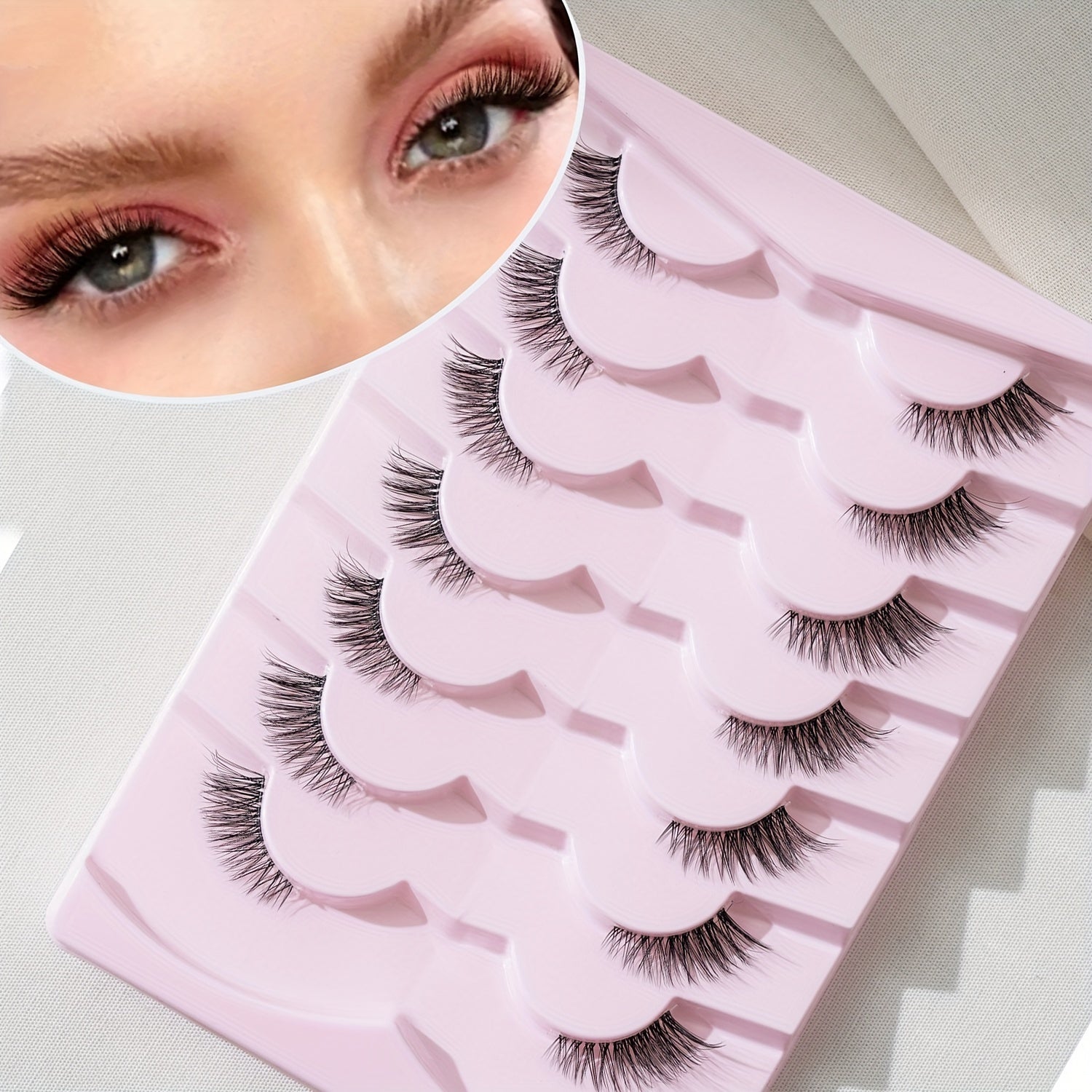 3D Wispy Crisscross Half Lashes for Natural Look