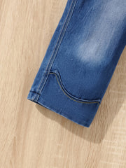 Girls' Funky Casual Jeans Cropped Denim Capris Trousers