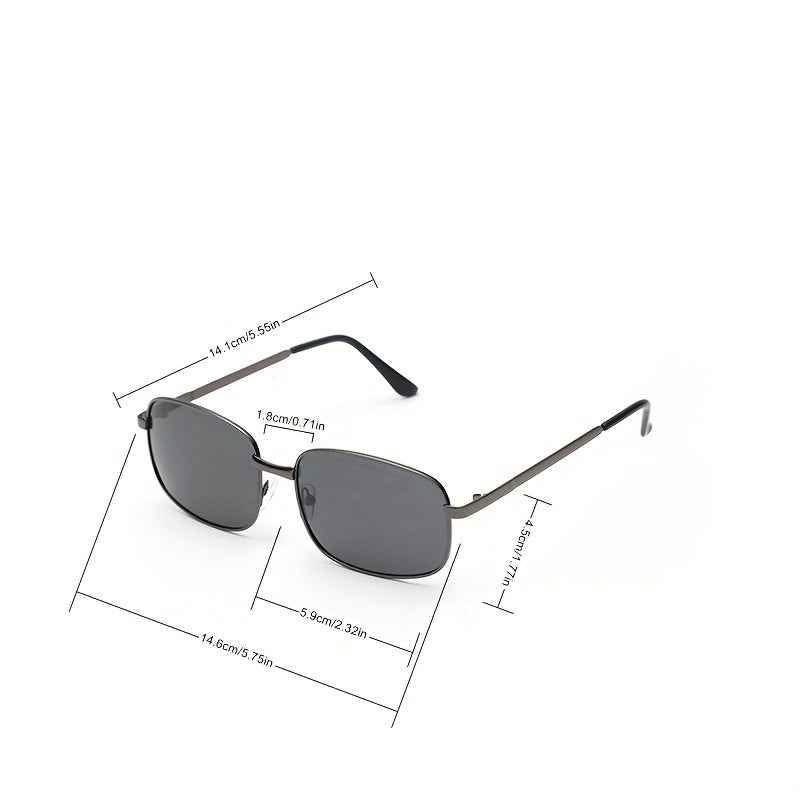 Men's Oval Frame Polarized Sunglasses UV Protection