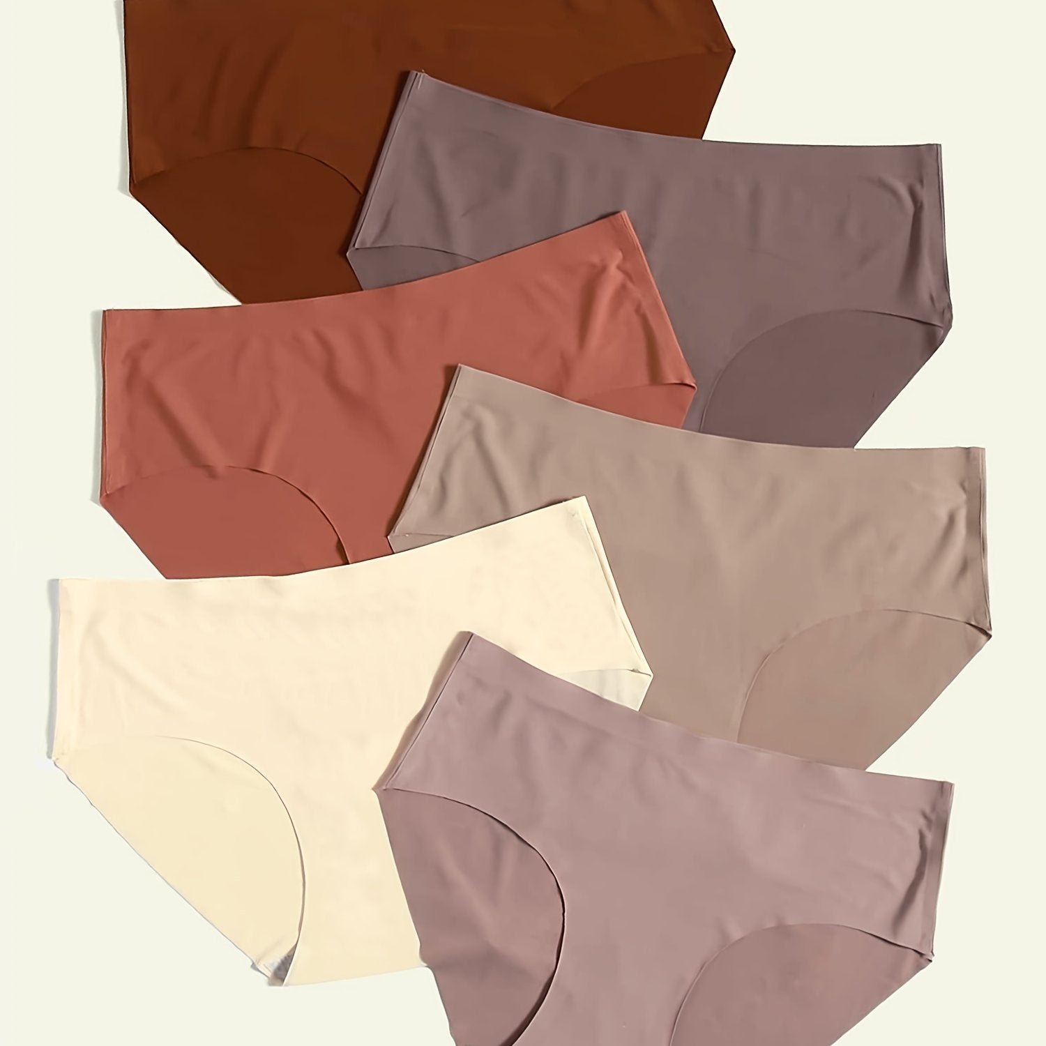 6 Pcs Women's Seamless Bikini Panties Micro Elastic Lingerie & Underwear
