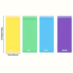 4pcs TPE Yoga Resistance Band Set Elastic Fitness Stretching Band