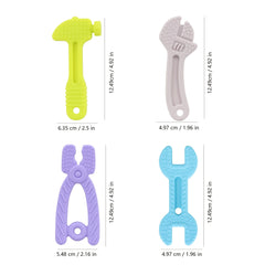 Baby Teething Toys Silicone Teether Set 3-24 Months BPA-Free