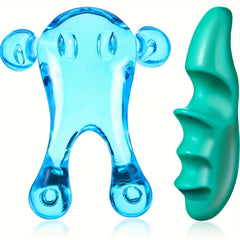 Thumb Massager Protector Set with Palm Sea Urchin Massage Tool - Green